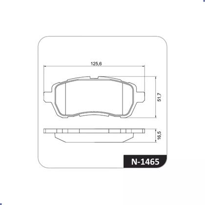 Imagem de Pastilha de Freio Fiesta, Novo KA, New Fiesta - N1465