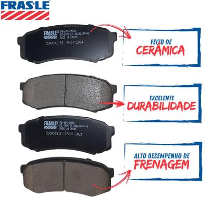 Imagem de Pastilha de Freio Hilux SW4 GRS 1GDFTV 2.8 L 16V Dohc L4 2021 A 2024 Fras-le Traseira