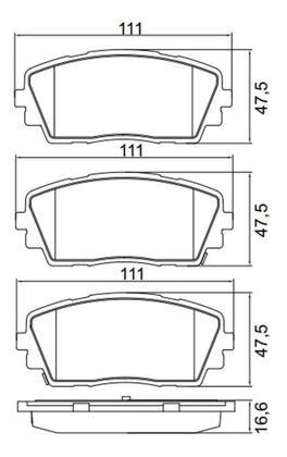 Imagem de Pastilha de Freio N-1711 Picanto 11/20 Dianteira Com Chapa Anti-Ruído