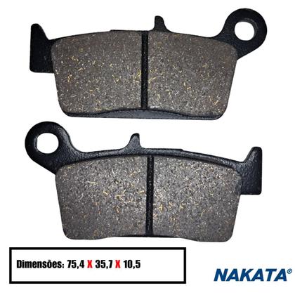 Imagem de Pastilha De Freio Nakata Traseira Honda XRE 300 2009 A 2023
