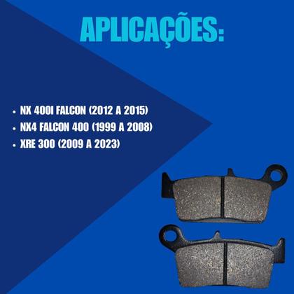 Imagem de Pastilha De Freio Nakata Traseira Honda XRE 300 2009 A 2023
