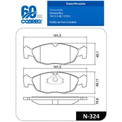 Imagem de Pastilha de Freio Original Celta Corsa Prisma Classic Cobreq