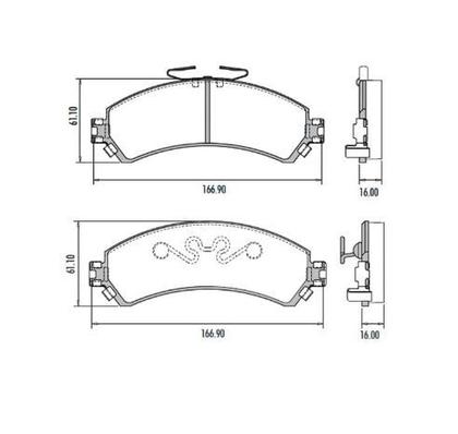 Imagem de Pastilha De Freio S10 Dianteira Lonaflex P110 Com Alarme Sistema Delphi Jogo