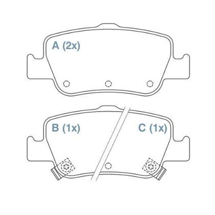 Imagem de Pastilha De Freio Traseiro De Cerâmica Toyota Corolla 2008 Em Diante - Willtec