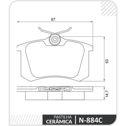 Imagem de Pastilha de Freio Traseiro Vw Passat Variant 1991 a 2005