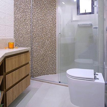 Imagem de Pastilha de Marmore Slim de 30cm X 30cm Rende Glass Mosaic