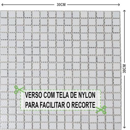 Imagem de Pastilha de Vidro Cristal Marrom Amarela Mescla 30x30cm - La Bella Griffe