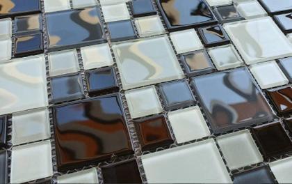 Imagem de Pastilha de Vidro K2412 - MISCELANEA CRISTAL PRETA 29,7x29,7cm