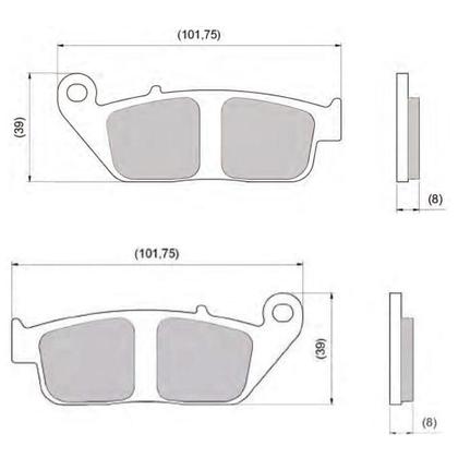 Imagem de Pastilha Dianteira Dia-Frag CB 600F Hornet 2004-16 DFP-40842