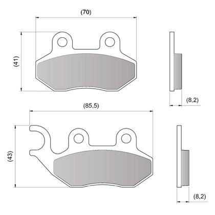 Imagem de Pastilha Freio Dia-Frag Dafra Citycom 300i 2009-15 DFP-40873