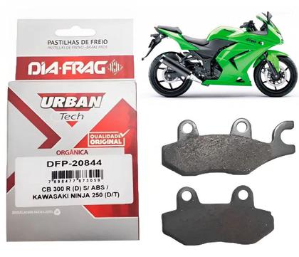 Imagem de Pastilha Freio Diafrag Dianteira Fazer Cbx Twister Ninja 250 Ybr 125 Cb 300