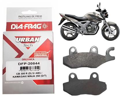 Imagem de Pastilha Freio Diafrag Dianteira Fazer Cbx Twister Ninja 250 Ybr 125 Cb 300