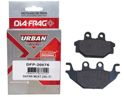 Imagem de Pastilha Freio Diafrag Traseira Dafra Next 250 De 2011 Ate 2018