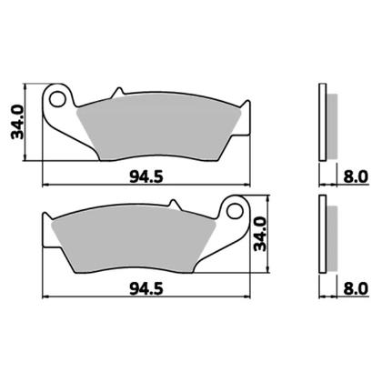 Imagem de Pastilha Freio Diant NX200/350 /Tornado /Falcon /Lazer /BROS 160 /XRE 190/300 /SH 150 FJ0860K