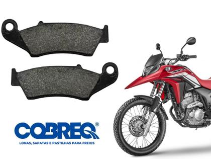 Imagem de Pastilha Freio Dianteira Cobreq Honda Nx 150 200 Sahara Falcon Ate 2008 Xr 200 Xre 190 300 Sem Abs Xr250 Tornado Nxr Bros 125 150