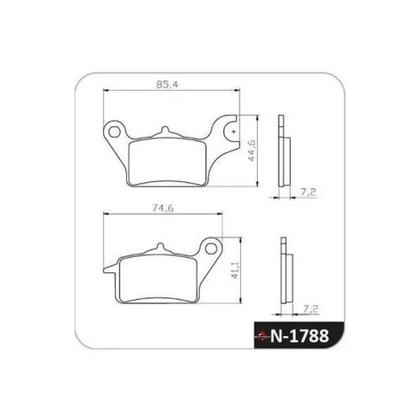 Imagem de Pastilha Freio Dianteira Cobreq N-1788 Factor 150 Fazer 150