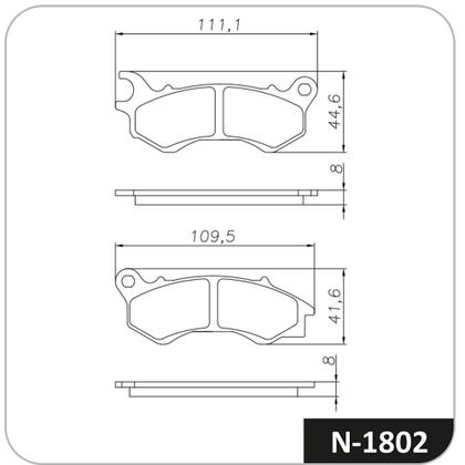 Imagem de Pastilha Freio Dianteira Cobreq N 1802 Honda PCX 2013-2020
