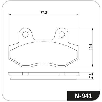 Imagem de Pastilha Freio Dianteira Cobreq N 941 Dafra Lazer 150 2008-