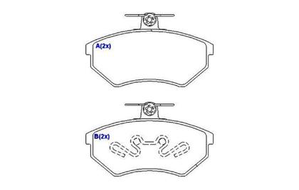 Imagem de Pastilha Freio Dianteira Golf 1.8 Gl Polo Classic Girling