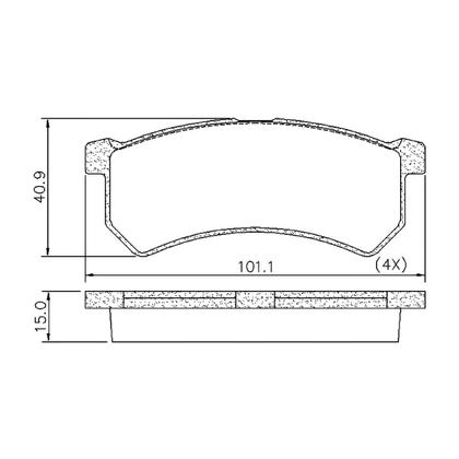 Imagem de Pastilha Freio Dianteira Renault Kwid 1.0 2017 a 2019 Frasle