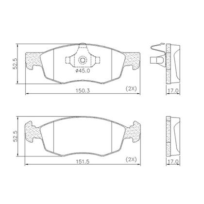 Imagem de Pastilha Freio Dianteiro Argo 2018 a 2022 PD1482