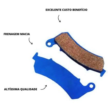 Imagem de Pastilha freio dianteiro city - haojue dk 150 cbs (d) / dr 160 (d) / dk 160 (d)