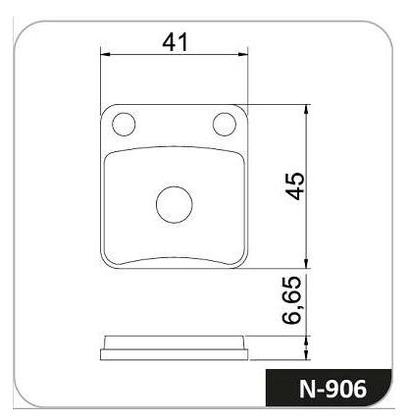 Imagem de Pastilha freio dianteiro Dafra Speed 150 / Cargo  - N906