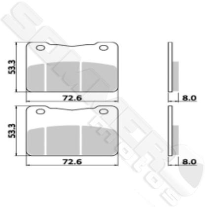 Imagem de Pastilha Freio Dianteiro T-Mac Maxsym 400 2014+ (2 Unidades)