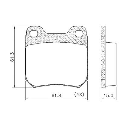 Imagem de Pastilha Freio Traseiro Chevrolet Vectra 2.0 96 a 97 Frasle