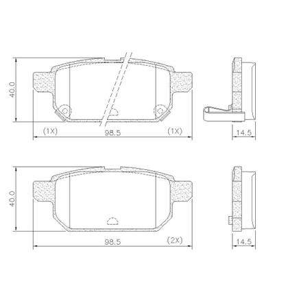 Imagem de Pastilha Freio Traseiro S-Cross 2015 a 2019 Fras-Le PD/1614