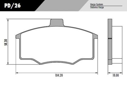 Imagem de Pastilha Freio Uno 84/99 Fiorino 87/93 Elba 85/97 Premio