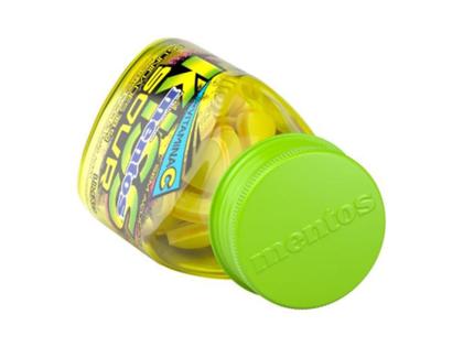 Imagem de Pastilha Mentos Kiss Sour Limão Sem Açúcar Garrafa 38,5g