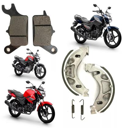 Imagem de Pastilha + Patim Lona Freio Fazer Factor 150 125 2016 A 2024