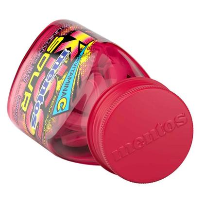 Imagem de Pastilhas bala Mentos Kiss Sour morango 6 unidades