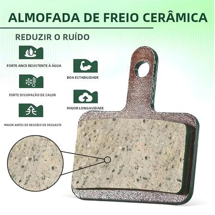Imagem de Pastilhas De Freio Cerâmicas Hidráulicas MTB Para Bicicleta De Montanha SHIMANO MT200 B01S B05S Peça