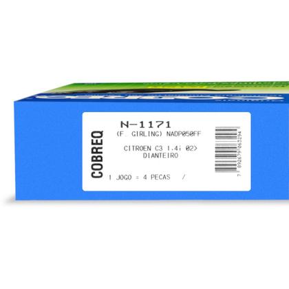 Imagem de Pastilhas de freio Dianteira C2 / C3 / 180D - Cobreq N-1171