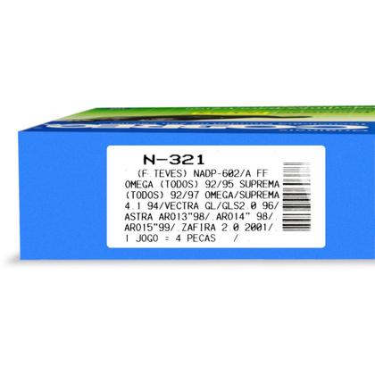 Imagem de Pastilhas de freio Traseira Astra / Zafira - Cobreq N-321