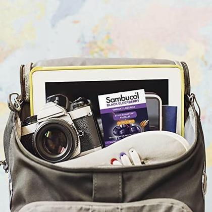 Imagem de Pastilhas para Garganta Sambucol Black Elderberry com Mel - 20 Unidades