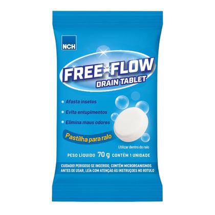 Imagem de Pastilhas para Ralos Free Flow Drain Tablete Nch 70g Kit com 10