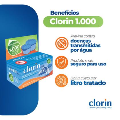 Imagem de Pastilhas Purificadoras de Água p/ Caixas Dágua e Cisternas Clorin 1.000