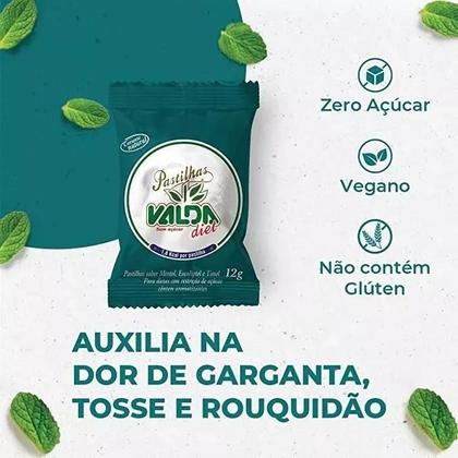 Imagem de Pastilhas Valda Diet Com Eucaliptol Mentol E Timol 12 Saches