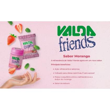 Imagem de Pastilhas Valda Friends Sem Acucar Sabor Morango 50g