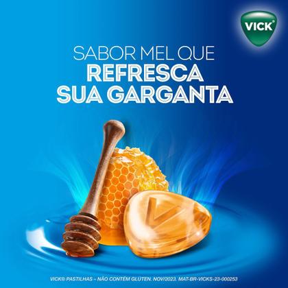 Imagem de Pastillha Vick Drops Sabor Mel com 20 Unidades