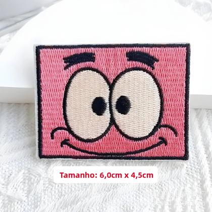 Imagem de Patch Bordado De SpongeBob Patrick Squidward Adesivos Decorativos De Desenho Animado Para Roupas E
