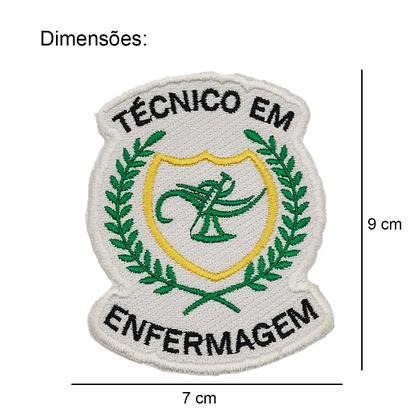 Imagem de Patch Bordado Técnico Enfermagem Termocolante Aplique 9x7cm