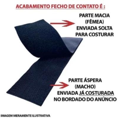 Imagem de Patch Bordado Tipo Sanguineo A- Com Fecho De Contato