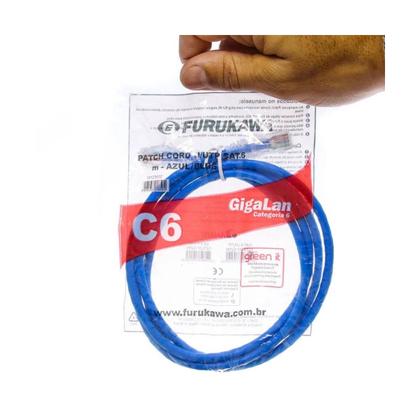 Imagem de Patch Cord Cat.6 UTP 2,5m Azul Furukawa - 401