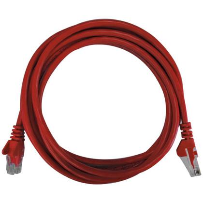Imagem de Patch Cord Cat5e 100 Cobre 2,5m Homologado Anatel  Vermelho