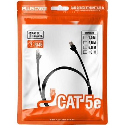 Imagem de Patch Cord Cat6 2.5m Preto PlusCable