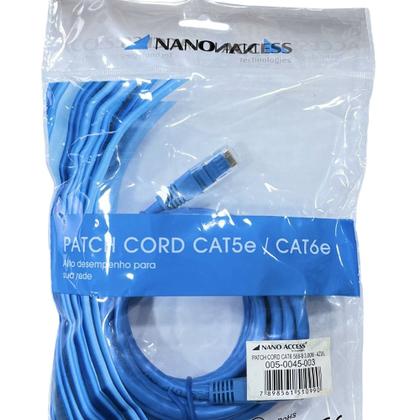 Imagem de Patch Cord Cat6 3m Azul (kit com 10un)